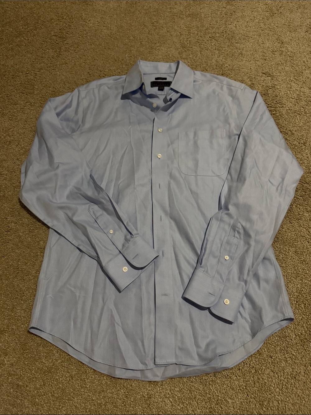 Jos. A. Bank Light Blue Dress Shirt - Spread Collar